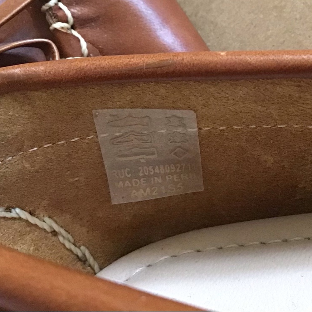 Elephantito Unisex Driver Loafers Natural Brown Size US youth 6 Premium Leather - Picture 8 of 8